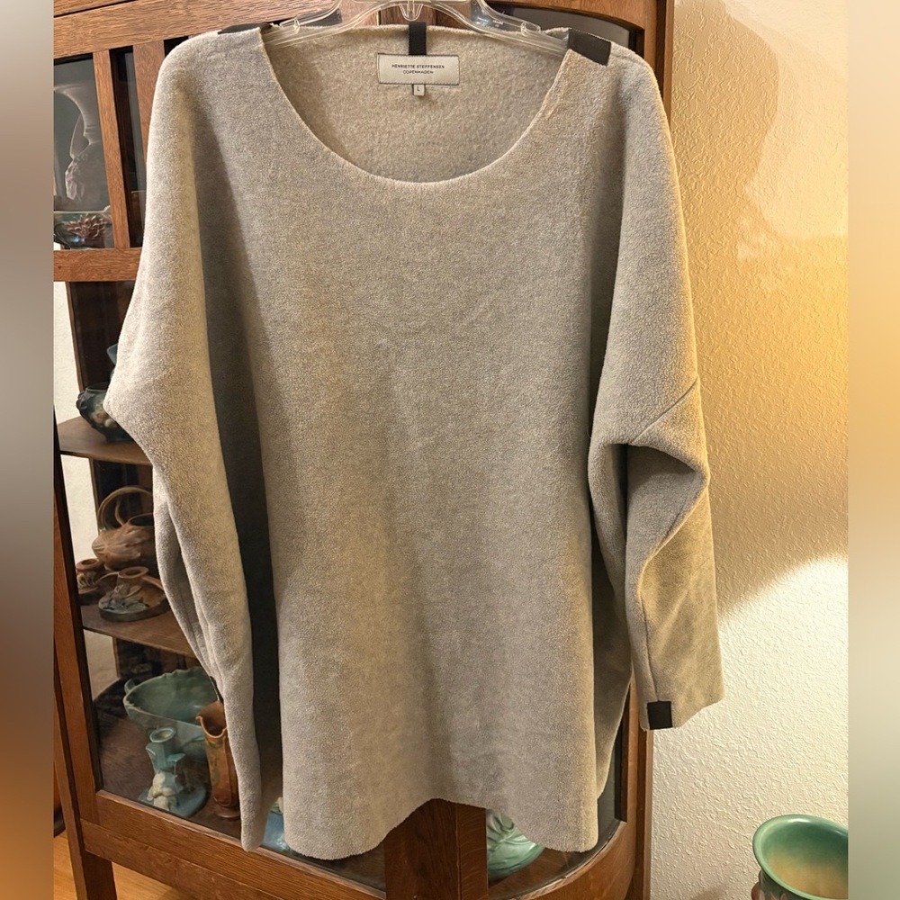 Henriette Steffensen Copenhagen Super Soft Beige Pullover Size Large